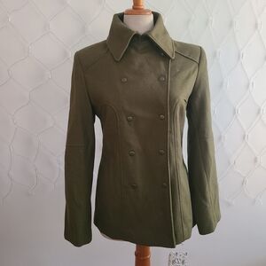 Guess • Double-Breasted Women's Coat in Olive Green • Size Small